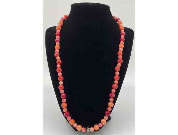Beads Fur Rescue Melon Pink Bead Necklace