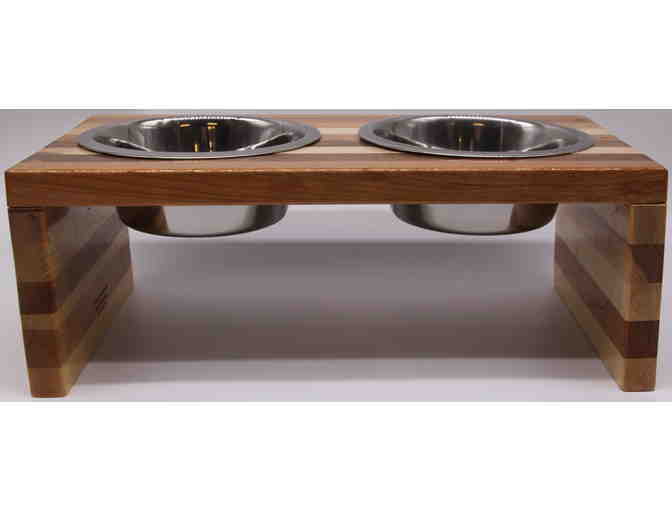 Dr. D's Dog & Cat Feeding Table for Dogs with The Seeing Eye Logo