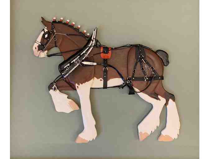 Dobbin The Clydesdale Horse Shadowbox