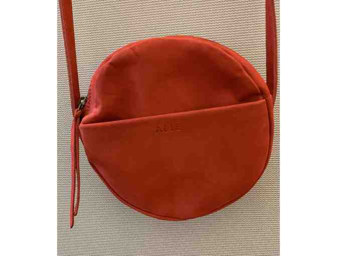 FashionABLE Handcrafted Crossbody Red Circle Bag