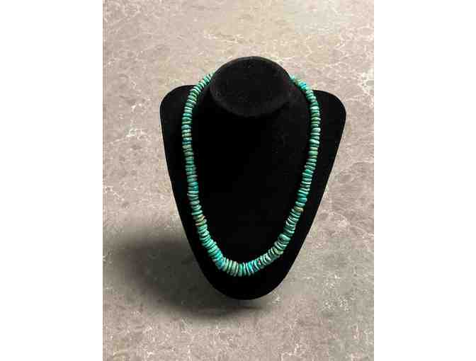 Green Turquoise Bead Necklace from New Mexico