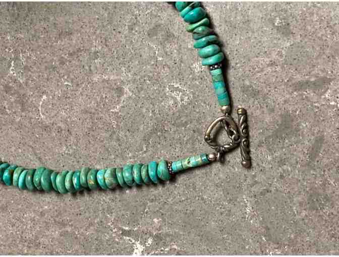 Green Turquoise Bead Necklace from New Mexico