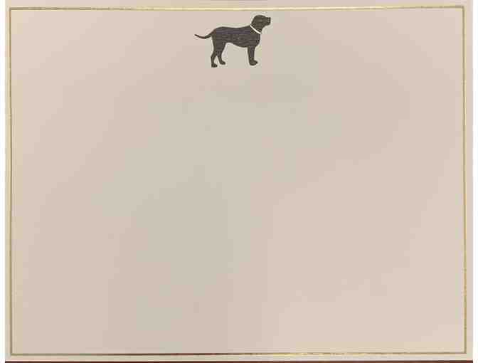 Le Petite Press Graphique Set of 15 Flat Note Cards and Envelopes with Black Labs