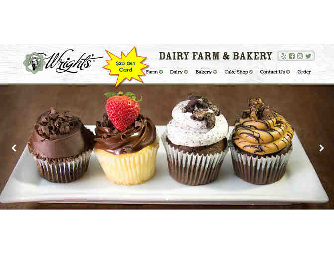 $25 Gift Card to Wright's Dairy Farm and Bakery - Photo 1