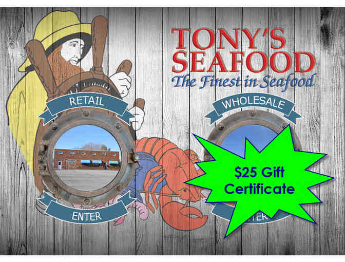 $25 Gift Card to Tony's Seafood located in Seekonk, MA - Photo 1