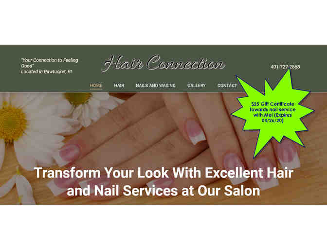 $25 Gift Certificate from Mel at Hair Connections towards a Nail Service - Photo 1