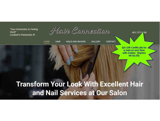 $25 Gift Certificate from Hair Connection for a Haircut and Style with Gabby - Photo 1