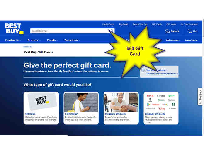 $50 Gift Card to Best Buy - Photo 1