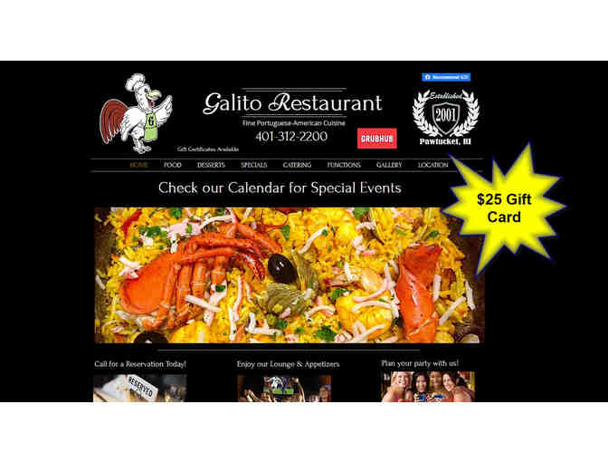 $25 Gift Card to Galito Restaurant located in Pawtucket, RI - Photo 1