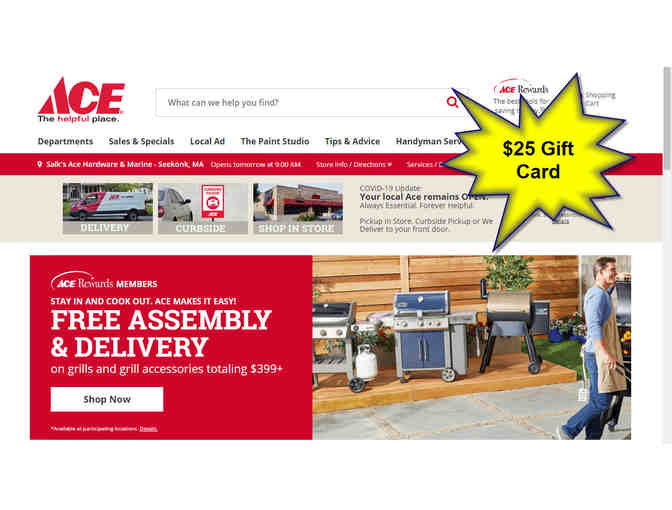 $25 ACE Hardware Gift Card - donated by a Friend of the Shelter - Photo 1