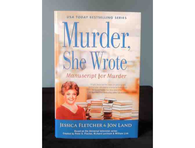 Signed Book by Best Selling Author Jon Land - Murder, She Wrote - Manuscript for Murder