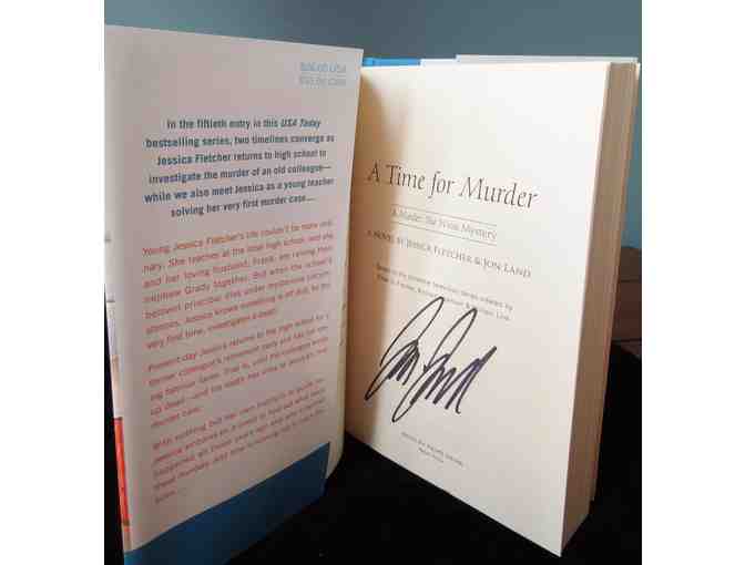 Signed Book by Best Selling Author Jon Land - Murder, She Wrote - A Time for Murder