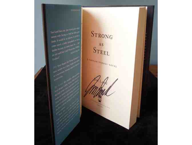 Signed Book by Best Selling Author Jon Land - Strong as Steel, A Caitlin Strong Novel