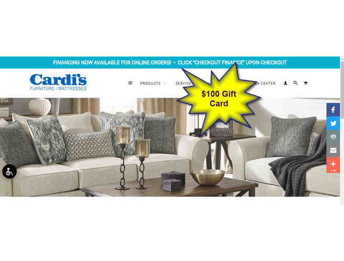 $100 Gift Card to Cardi's Furniture and Mattresses - Photo 1
