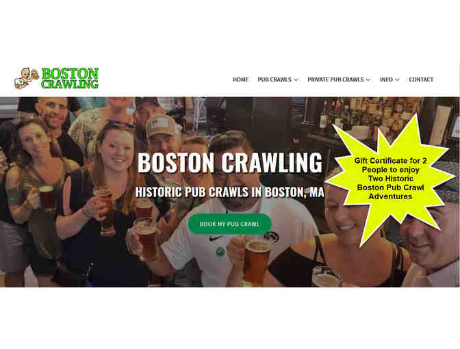 Boston Crawling - 2 Happy Hour Package Tickets to Two Historic Pub Crawls - Photo 1