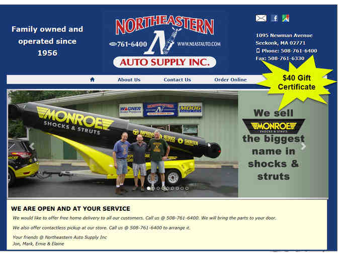 $40 Gift Certificate to Northeastern Auto Supply, Inc. - located in Seekonk, MA - Photo 1