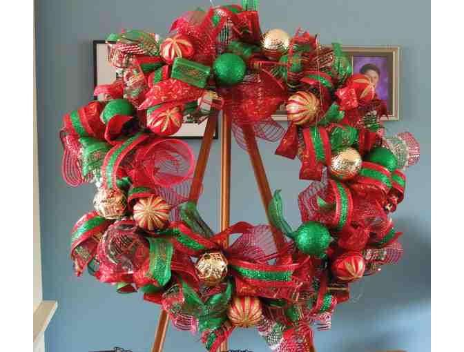 20" Round Handmade colorful Holiday Wreath - Photo 1