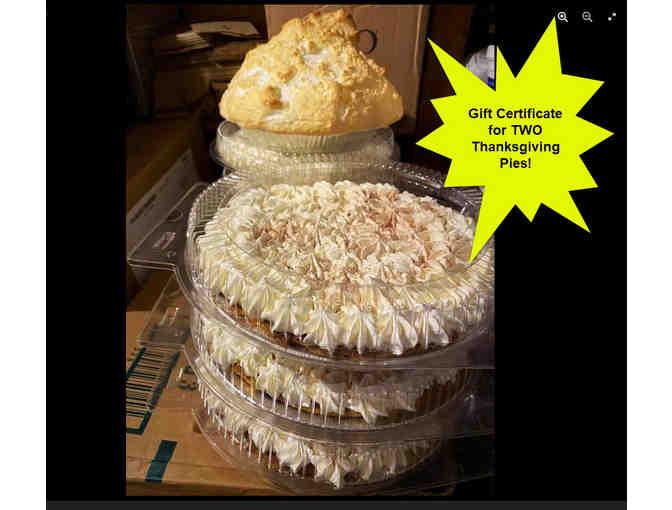 Gift Certificate for Two Thanksgiving Pies from The Country Kitchen, Seekonk, MA - Photo 1