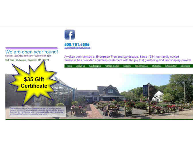 $35 Gift Certificate to use at Evergreen Tree &amp; Landscape, located in Seekonk, MA - Photo 1