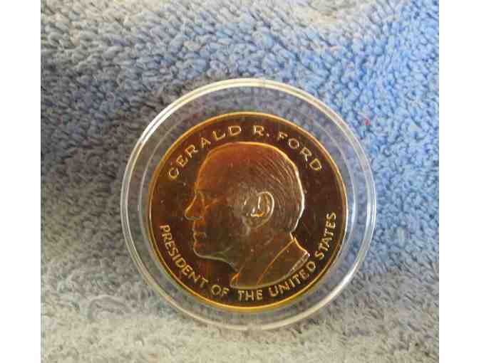 1975 Bronze Medallion, Gerald R. Ford, President of the United States with RNC
