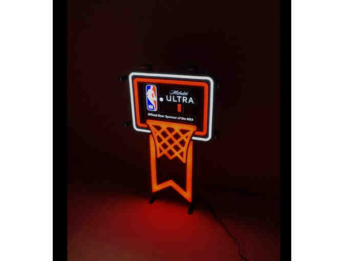MICHELOB ULTRA BEER NBA BASKETBALL LIGHT UP Optical Neon LED SIGN