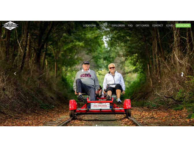 Rail Explorers - RI Division Gift Certificate for a Tandem Explorer Tour up to 2 people