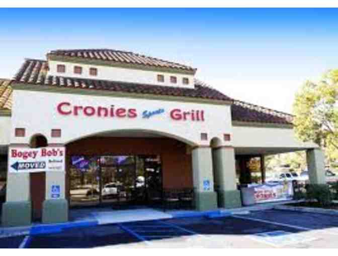 Cronies Sports Grill - $25 Gift Card & Cronies Shirt
