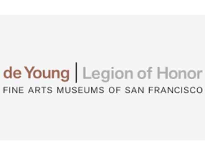 Two VIP Passes to the De Young Museum or the Legion of Honor
