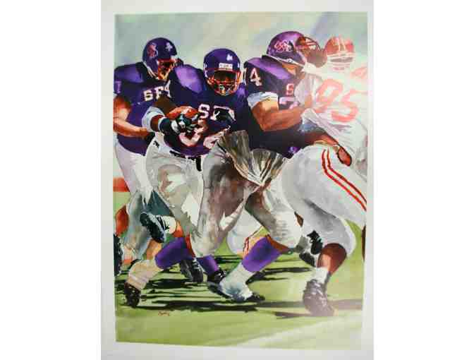Set of 4 Limited Edition SFA Football Prints by Jim Snyder
