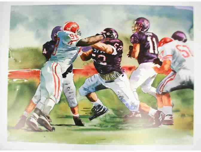 Set of 4 Limited Edition SFA Football Prints by Jim Snyder
