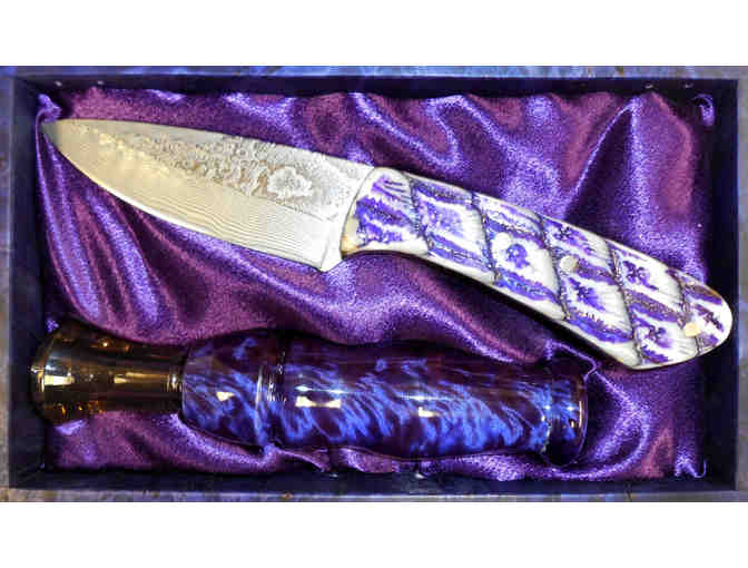 Purple Maple Knife and Duck Call Combo
