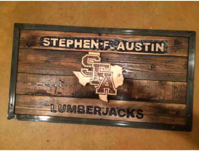 Handmade SFA Lumberjack Sign