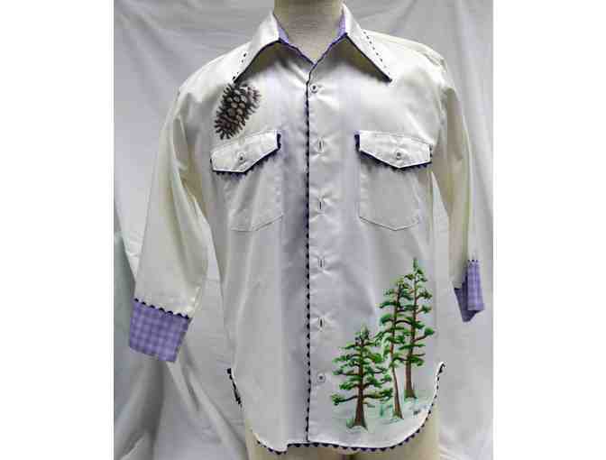 'SFA' hand-painted and tailored vintage shirt
