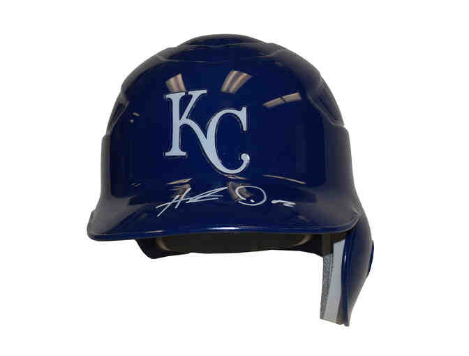 Hunter Dozier Autographed Batting Helmet