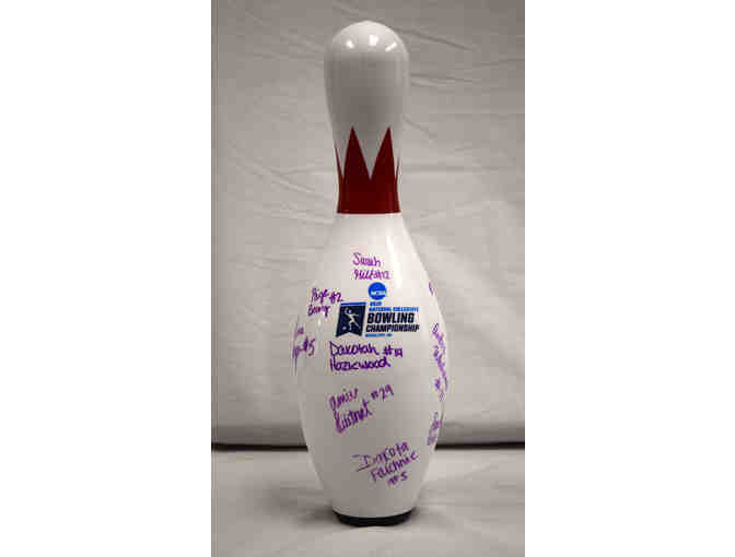 Autographed Bowling Pin and National Championship Cap