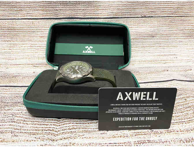 Axwell Blazer Leather Strap Watch