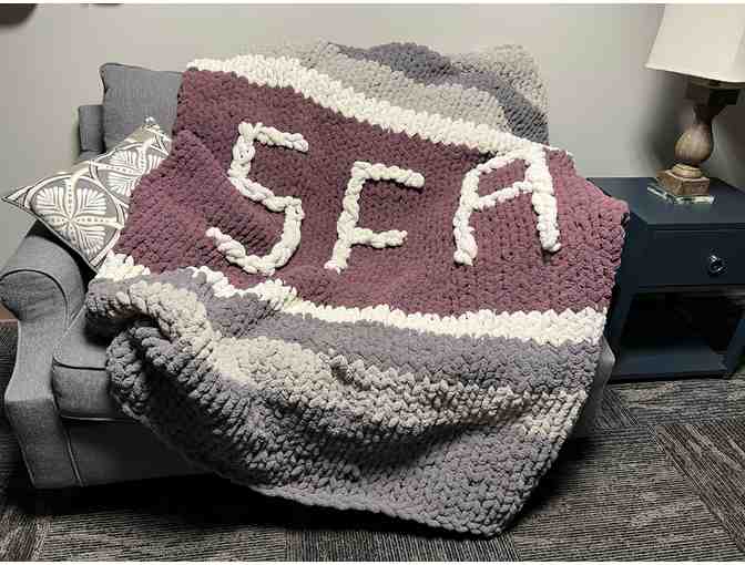 SFASU Chunky Knit Blanket