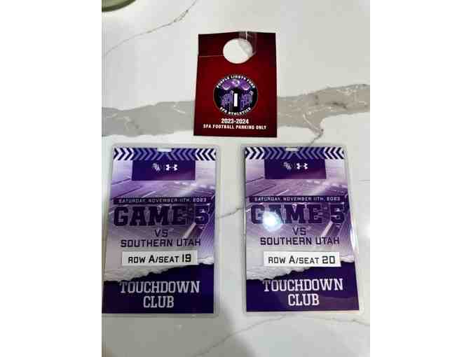 2 Touchdown Club Tickets to the SFA vs. Southern Utah Game on November 11
