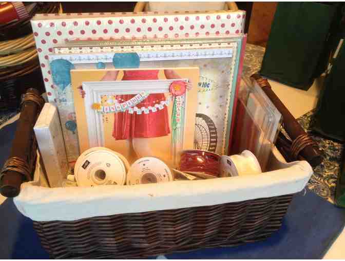 Stampin' Up! Scrapping Supplies in a Basket