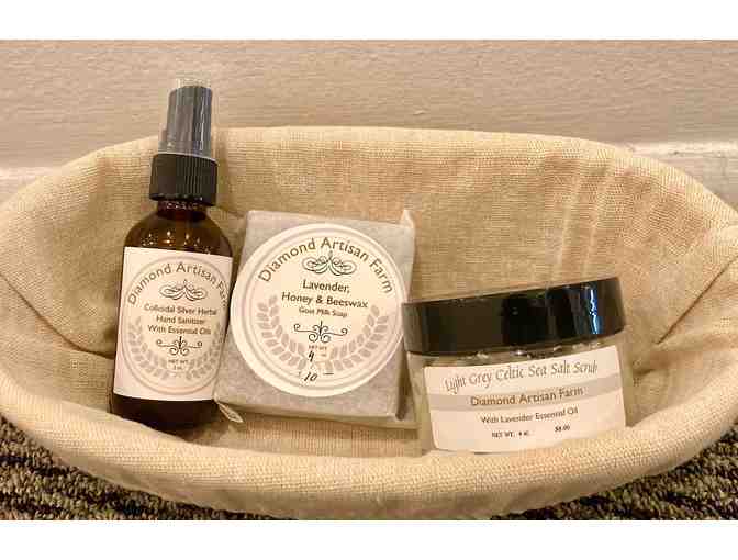 Basket of Skin Care by Diamond Artisan Farm