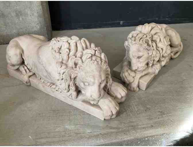 Canova Lions - Statues in Pair