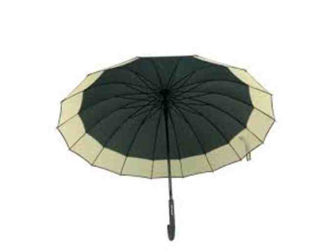 Windbrella Large Forest Green with Cream Trim (Golf Umbrella) 62'