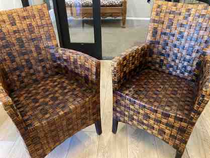 Pair of Rattan Armchairs (1 of 3)