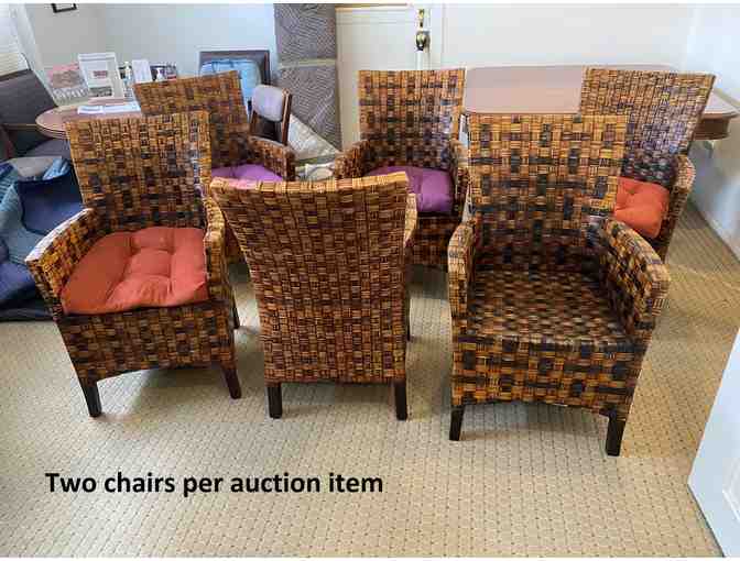 Pair of Rattan Armchairs (2 of 3)