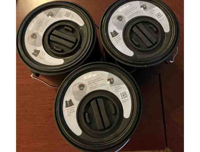 3 Empty Behr Plastic Paint Bucket with Pour Spout Lid - Photo 1
