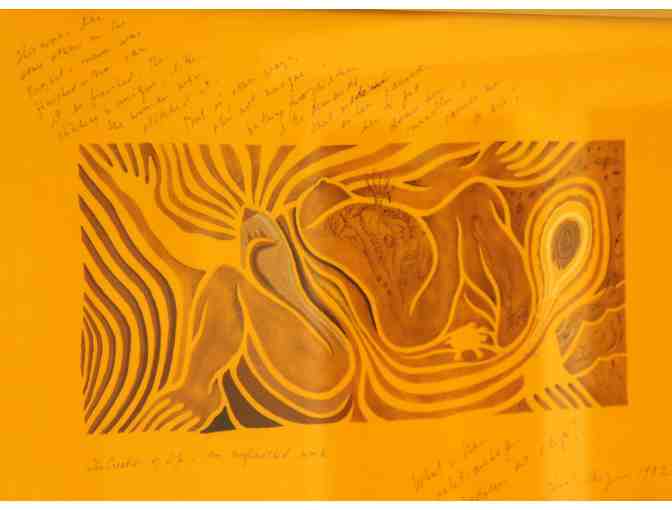 Original artwork signed by artist Judy Chicago