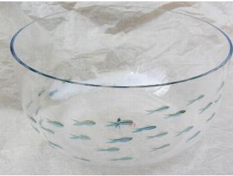Hand-Blown Glass Bowl