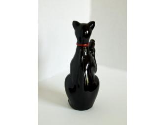 1950's vintage Japan Redware Black Cat tea set with glasses