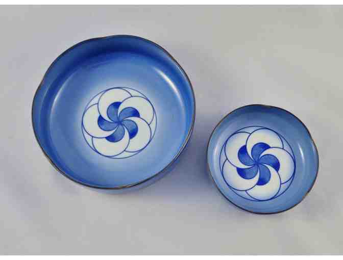Blue Swirl Bowls (Lot of Two)