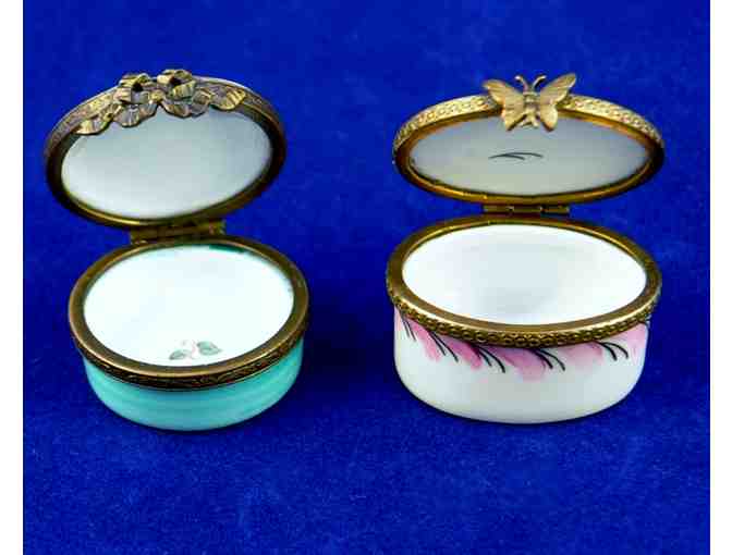 Ceramic Trinket Boxes- Lot of Two